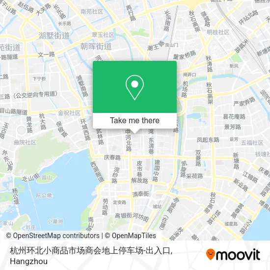 杭州环北小商品市场商会地上停车场-出入口 map