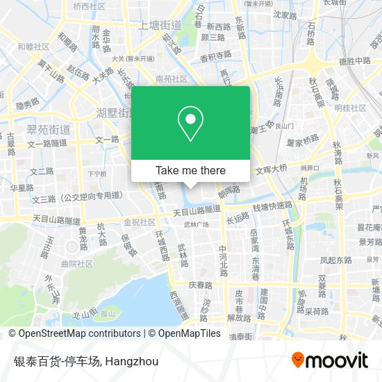 银泰百货-停车场 map