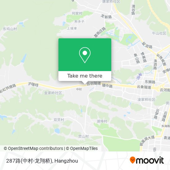 287路(中村-龙翔桥) map