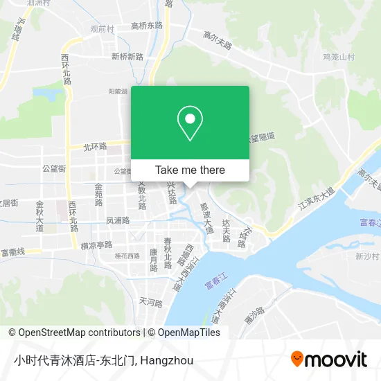 小时代青沐酒店-东北门 map