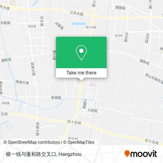 横一线与蓬和路交叉口 map