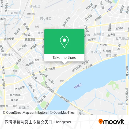 四号港路与艮山东路交叉口 map