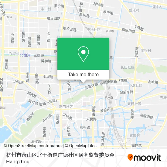 杭州市萧山区北干街道广德社区居务监督委员会 map