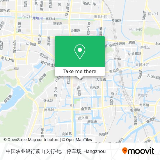 中国农业银行萧山支行-地上停车场 map