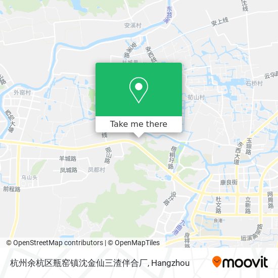 杭州余杭区瓶窑镇沈金仙三渣伴合厂 map