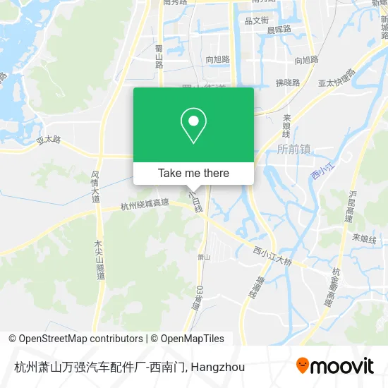 杭州萧山万强汽车配件厂-西南门 map