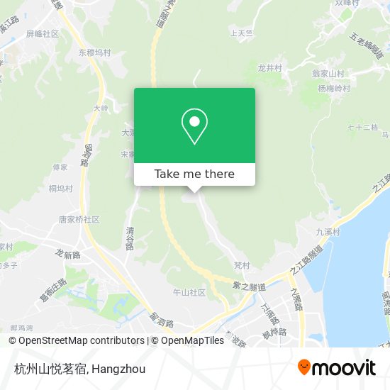 杭州山悦茗宿 map