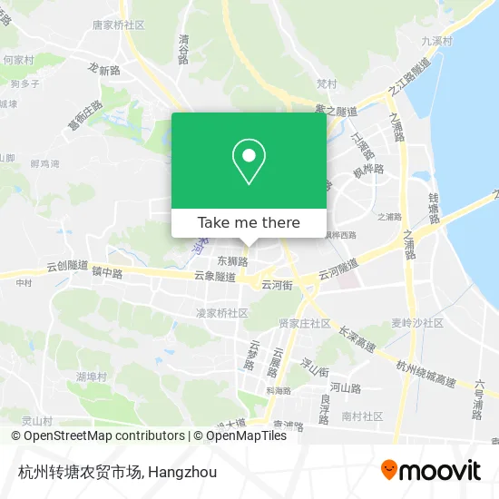 杭州转塘农贸市场 map