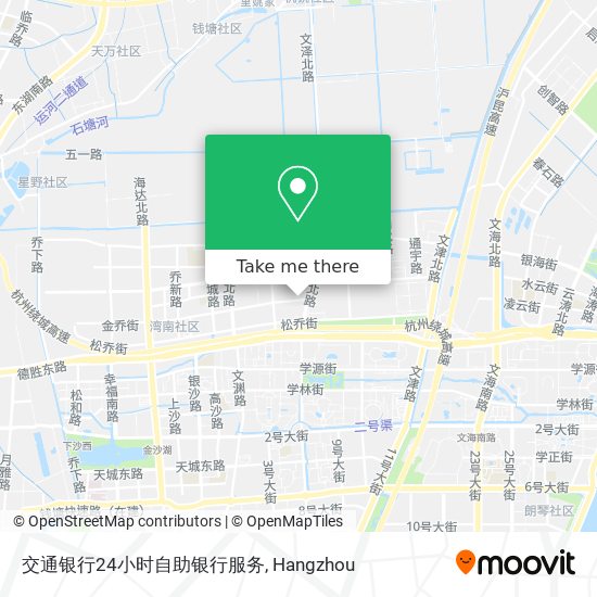 交通银行24小时自助银行服务 map