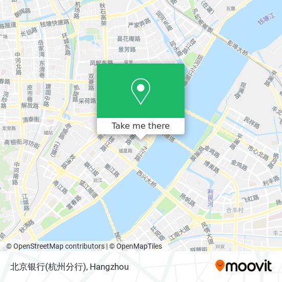 北京银行(杭州分行) map