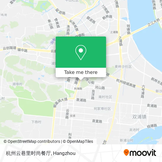 杭州云巷里时尚餐厅 map