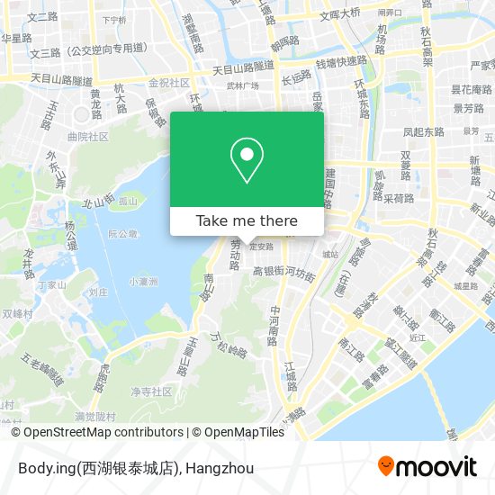 Body.ing(西湖银泰城店) map