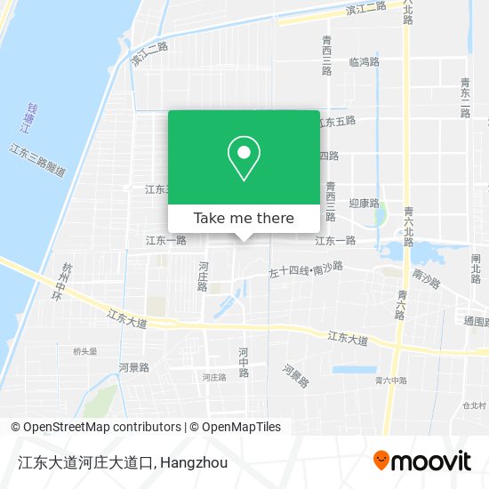 江东大道河庄大道口 map