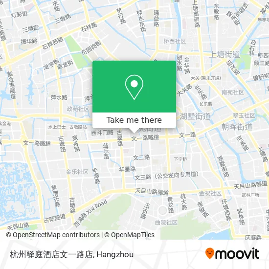 杭州驿庭酒店文一路店 map