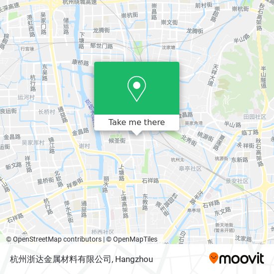 杭州浙达金属材料有限公司 map