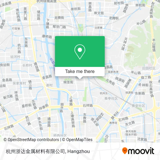 杭州浙达金属材料有限公司 map