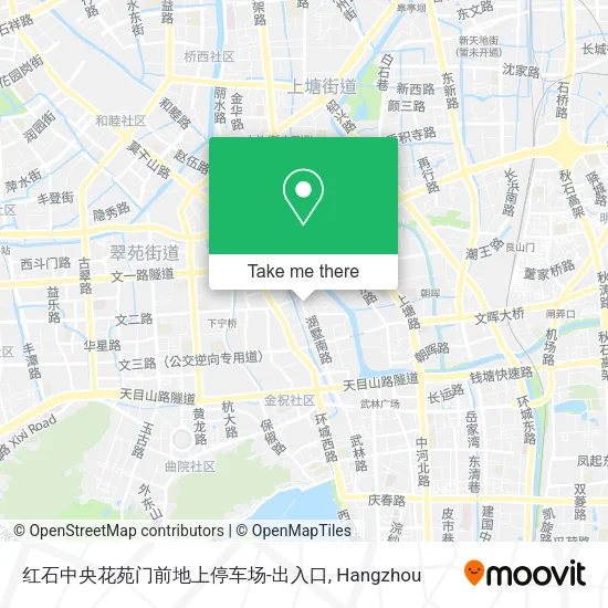 红石中央花苑门前地上停车场-出入口 map