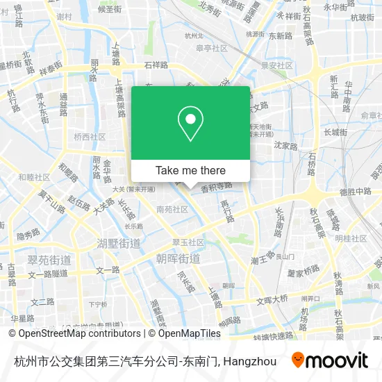 杭州市公交集团第三汽车分公司-东南门 map