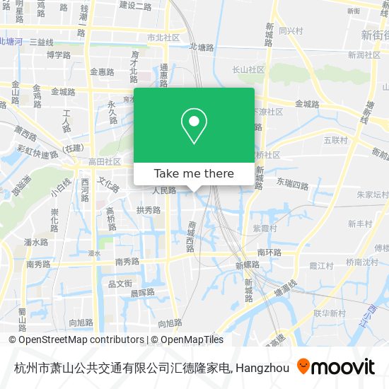 杭州市萧山公共交通有限公司汇德隆家电 map