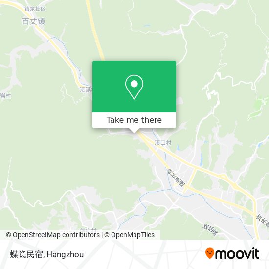 蝶隐民宿 map
