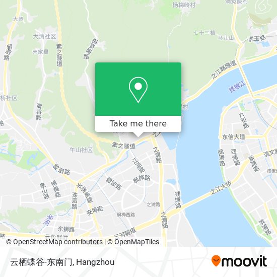 云栖蝶谷-东南门 map