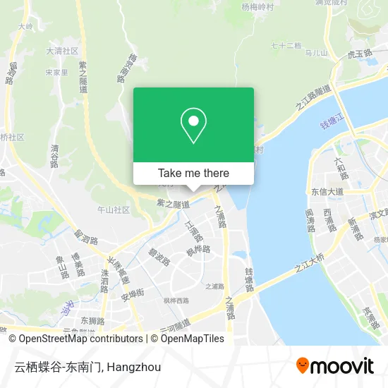 云栖蝶谷-东南门 map