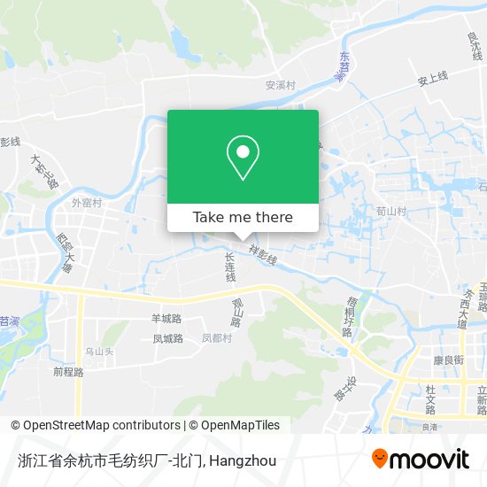 浙江省余杭市毛纺织厂-北门 map