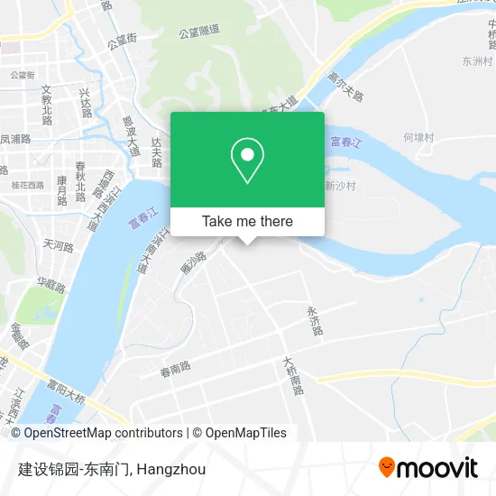 建设锦园-东南门 map