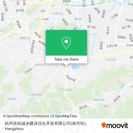 杭州余杭城乡建设综合开发有限公司(南市街) map
