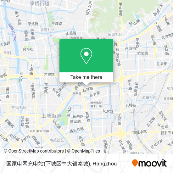 国家电网充电站(下城区中大银泰城) map