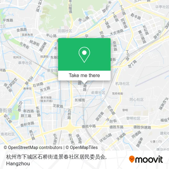 杭州市下城区石桥街道景春社区居民委员会 map