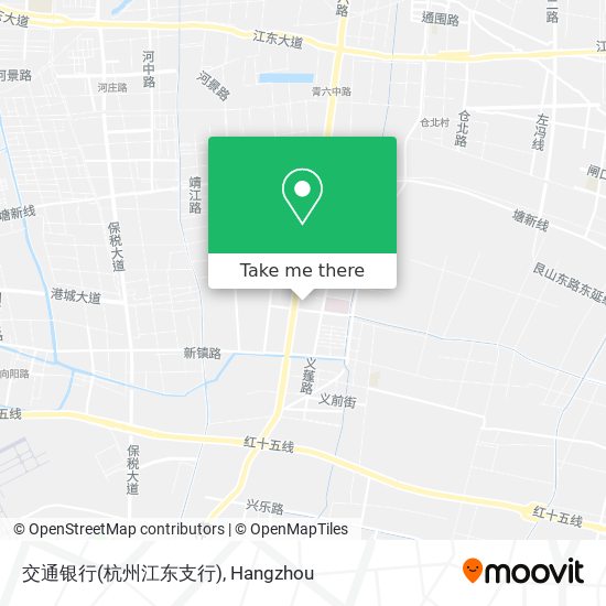 交通银行(杭州江东支行) map