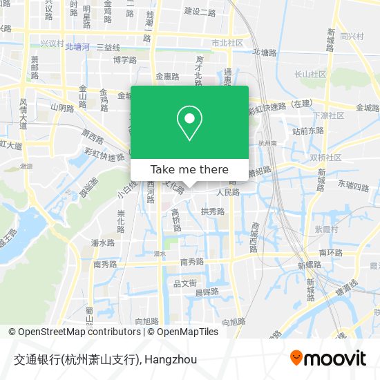 交通银行(杭州萧山支行) map