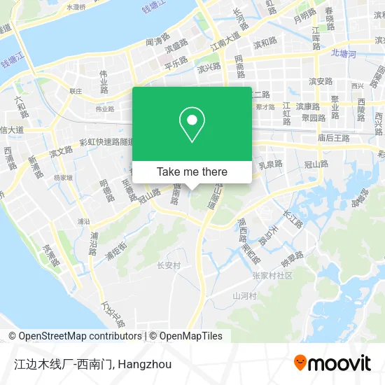 江边木线厂-西南门 map