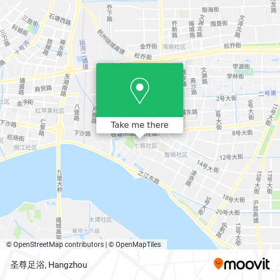 圣尊足浴 map