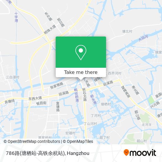786路(塘栖站-高铁余杭站) map