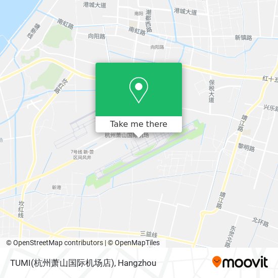 TUMI(杭州萧山国际机场店) map