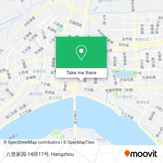 八堡家园-14排17号 map