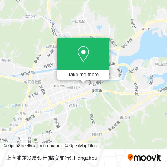 上海浦东发展银行(临安支行) map