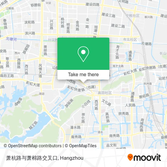 萧杭路与萧棉路交叉口 map