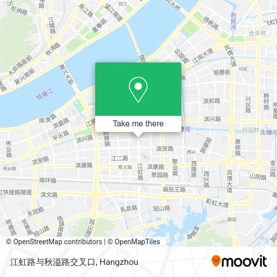 江虹路与秋溢路交叉口 map