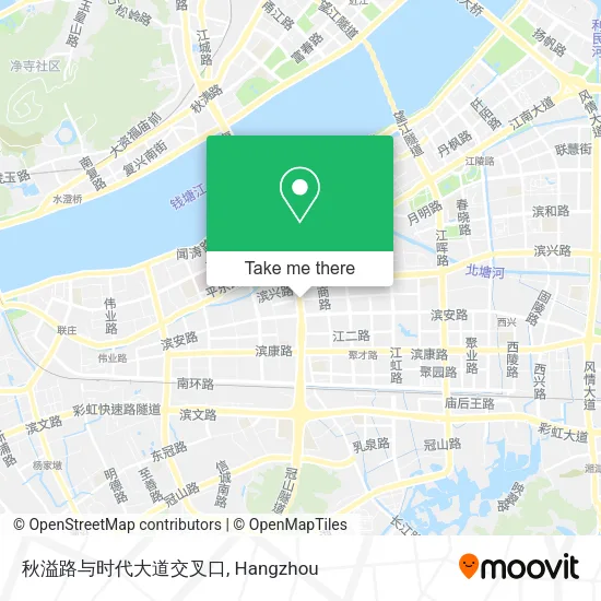 秋溢路与时代大道交叉口 map