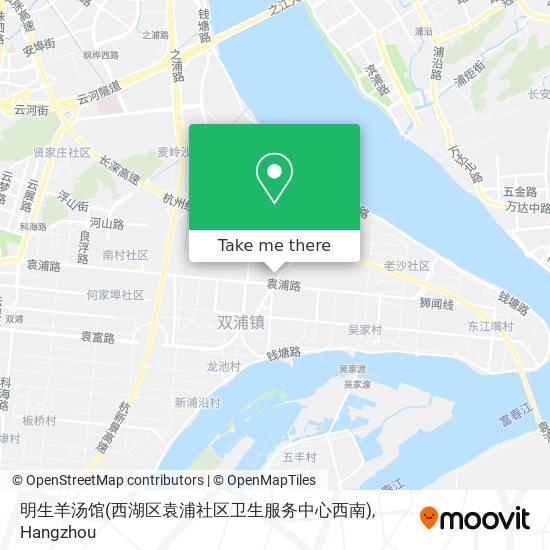 明生羊汤馆(西湖区袁浦社区卫生服务中心西南) map