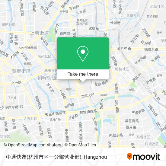 中通快递(杭州市区一分部营业部) map