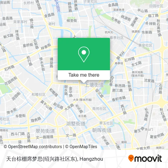天台棕棚席梦思(绍兴路社区东) map