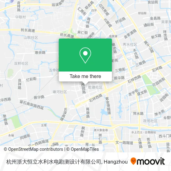 杭州浙大恒立水利水电勘测设计有限公司 map
