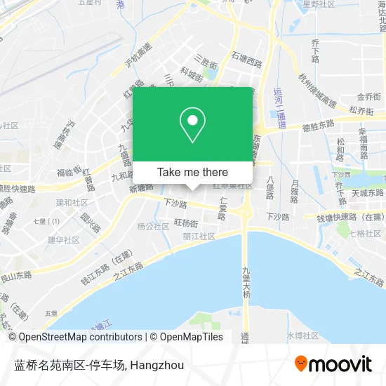 蓝桥名苑南区-停车场 map