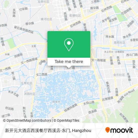 新开元大酒店西溪餐厅西溪店-东门 map