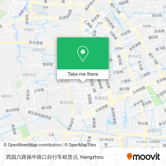 西园六路振中路口自行车租赁点 map