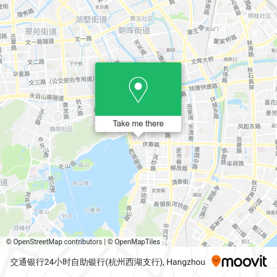 交通银行24小时自助银行(杭州西湖支行) map